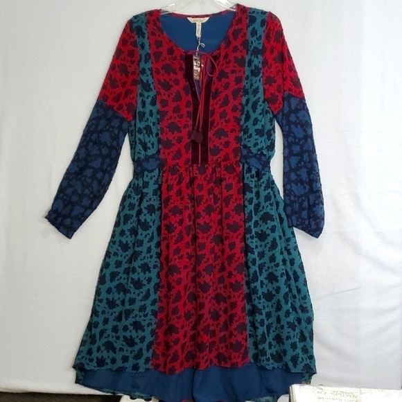 NEW Matilda Jane A LITTLE PARTY Dress Hi Lo Swiss Dot Ties Size M Medium - Picture 3 of 12